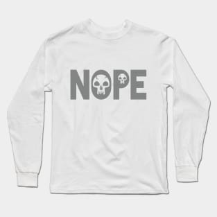 Black Nope Long Sleeve T-Shirt